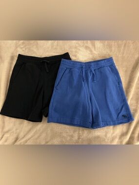 abercrombie kids Black & Navy Fleece Shorts Duo